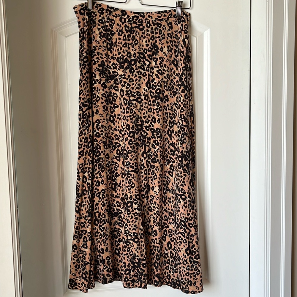 Leopard Print Maxi skirt Aritzia